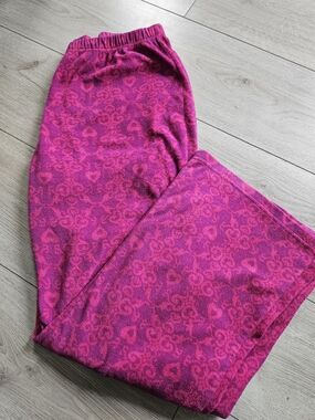 George Purple Star Print Plush Fleece Pajama Pants Size Medium🔥